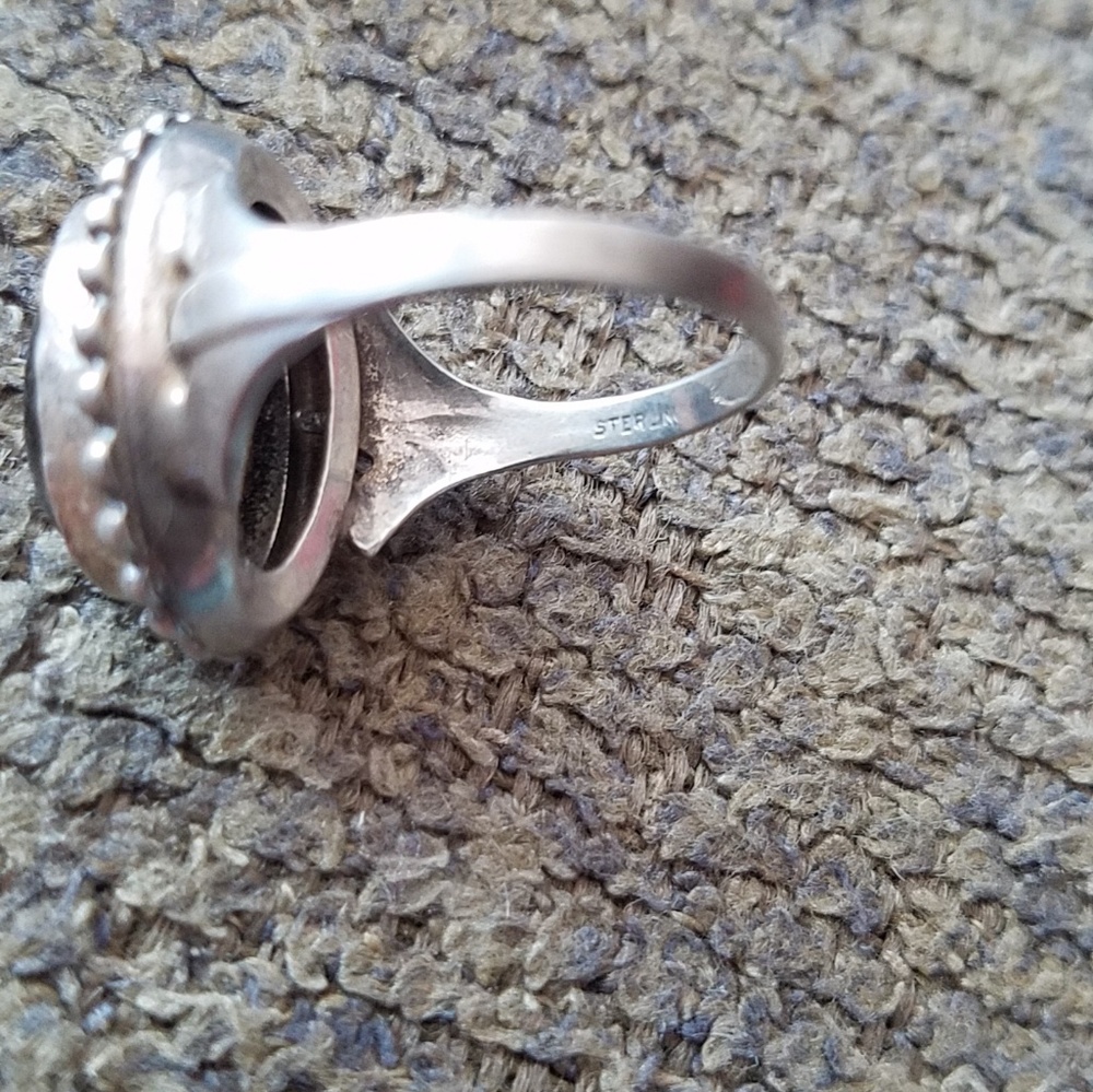 Silver Deep Purple Ring - image 4